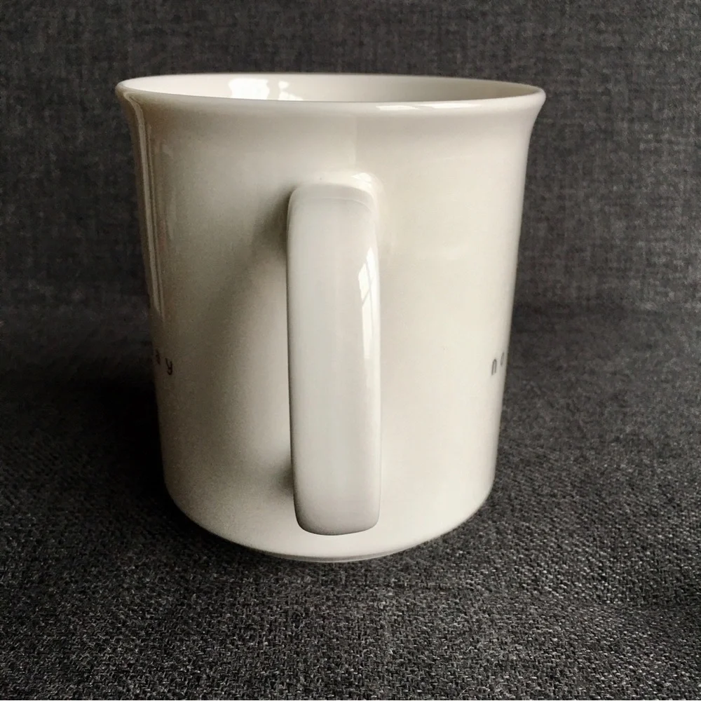 French Bulldog “not today” Coffee Mug, White, Tan, Black, 15 oz